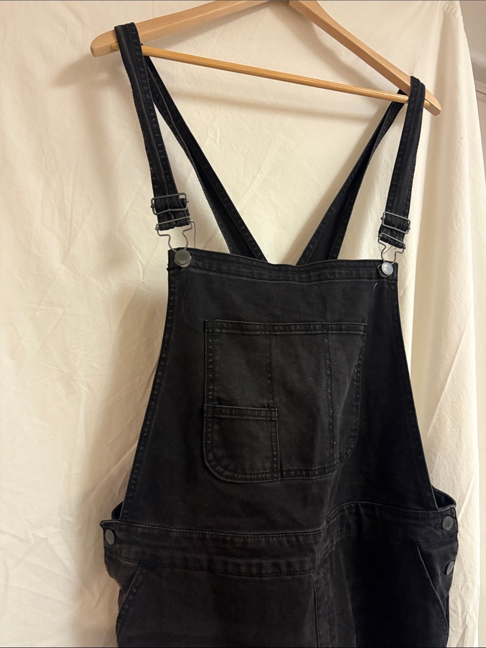 Large Mossimo Supply Co. Black Denim Overalls